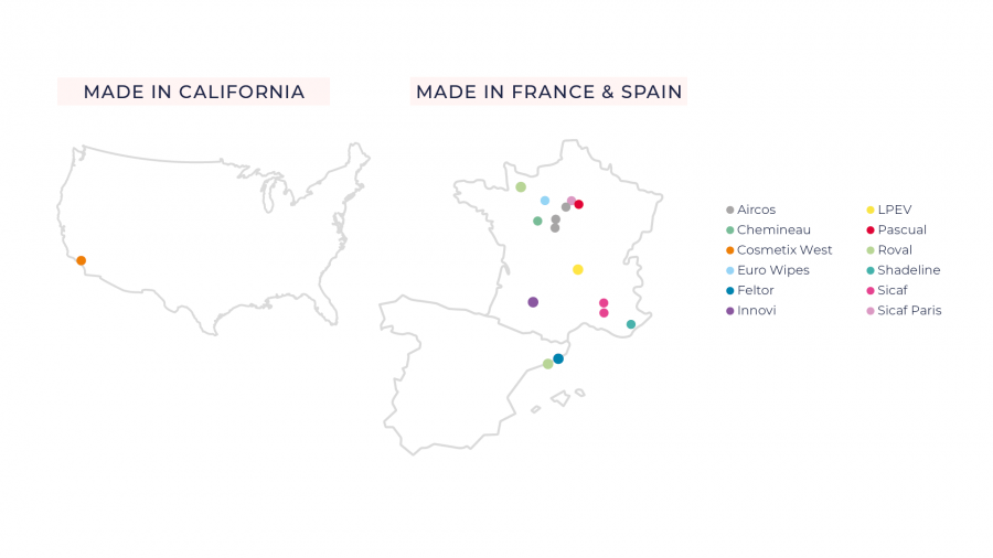 implantations groupe ANJAC